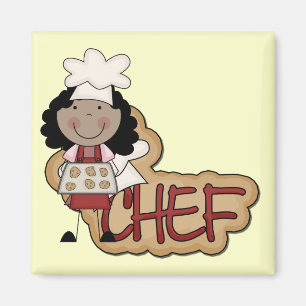 Aimant T-shirts et cadeaux d'Afro-américain de chef de