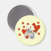 Aimant T-shirts et cadeaux d'amour d'infirmière d'ours de (Recto/Verso)