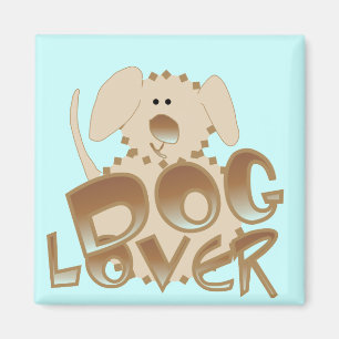 Aimant T-shirts et cadeaux d'amoureux des chiens de Brown