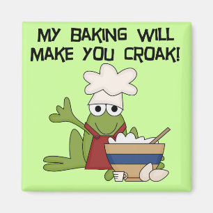 Aimant T-shirts et cadeaux de Baker de grenouille