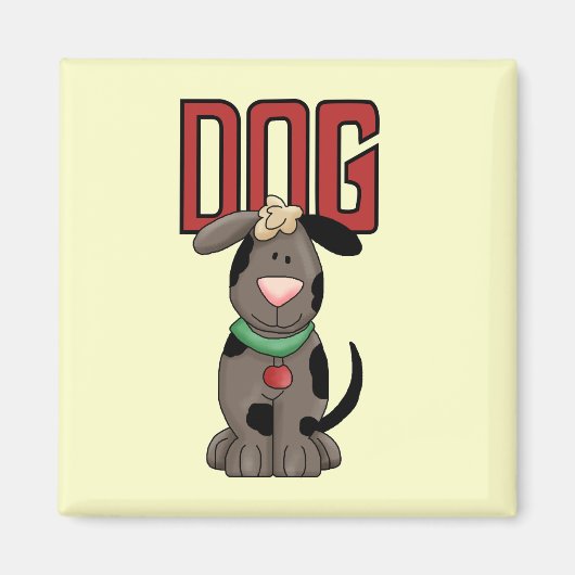 Aimant T-shirts et cadeaux de chien (Devant)