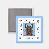 Aimant T-shirts et cadeaux de chien de berger allemand (Recto/Verso)