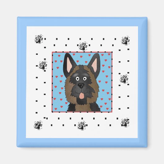 Aimant T-shirts et cadeaux de chien de berger allemand (Devant)