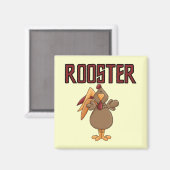 Aimant T-shirts et cadeaux de coq (Recto/Verso)