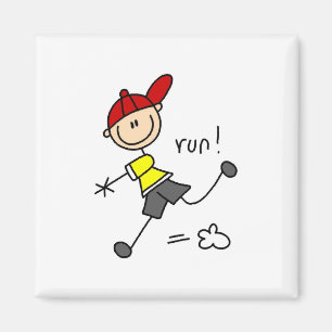 Aimant T-shirts et cadeaux de course de base-ball