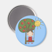 Aimant T-shirts et cadeaux de fille en voilure (Recto/Verso)