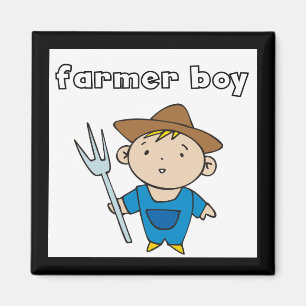 Aimant T-shirts et cadeaux de garçon d'agriculteur