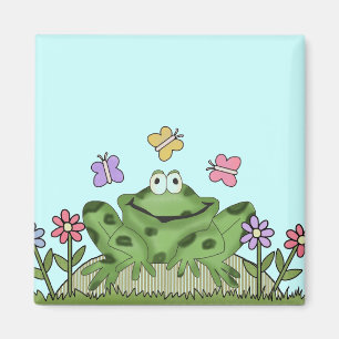 Aimant T-shirts et cadeaux de grenouille de jardin
