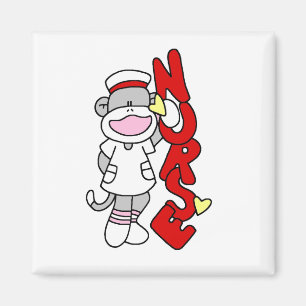 Aimant T-shirts et cadeaux de l'infirmière singe de choc