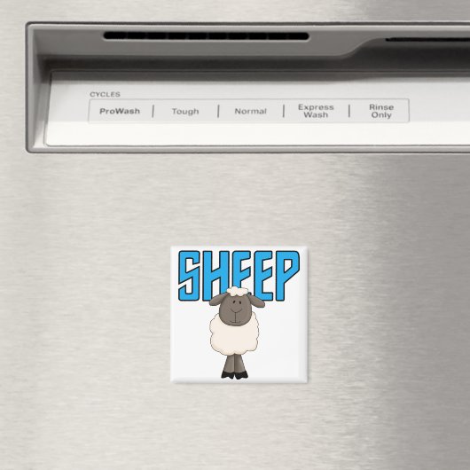 Aimant T-shirts et cadeaux de moutons (In Situ (Lave-vaisselle))