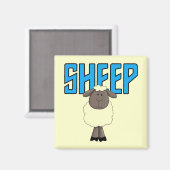 Aimant T-shirts et cadeaux de moutons (Recto/Verso)