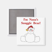 Aimant T-shirts et cadeaux de Nana's Snuggle Bear (Recto/Verso)