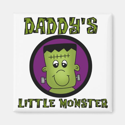 Aimant T-shirts et cadeaux de papa Little Monster (Devant)