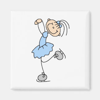 Aimant T-shirts et cadeaux de patinage artistique pour fi