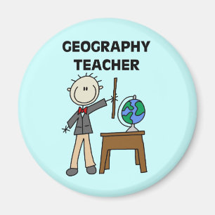 Aimant T-shirts et cadeaux de PROFESSEUR de GÉOGRAPHIE