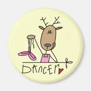 Aimant T-shirts et Cadeaux de Renne Danseur