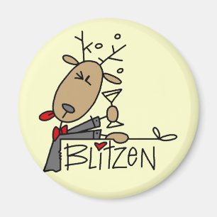 Aimant T-shirts et cadeaux de renne de Blitzen