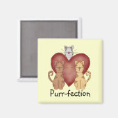 Aimant T-shirts et cadeaux de Ronronnement-fection de cha (Recto/Verso)