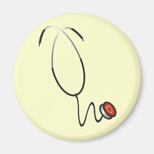 Aimant T-shirts et cadeaux de stéthoscope (Devant)