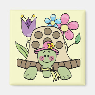 Aimant T-shirts et cadeaux de tortue de printemps