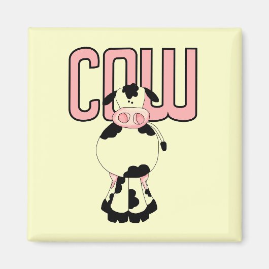 Aimant T-shirts et cadeaux de vache (Devant)