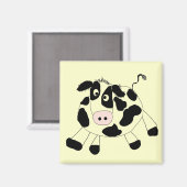 Aimant T-shirts et cadeaux de vache à ferme (Recto/Verso)