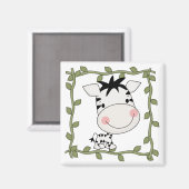 Aimant T-shirts et cadeaux de zèbre de bébé (Recto/Verso)