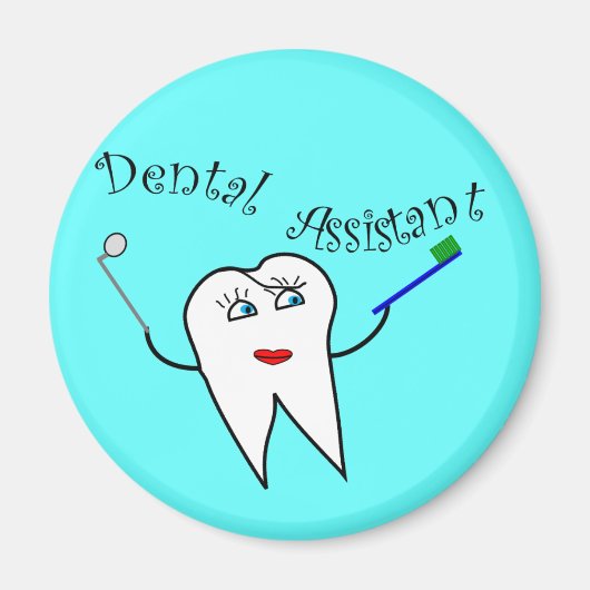Aimant T-shirts et cadeaux Dental Assistant (Devant)