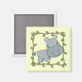 Aimant T-shirts et cadeaux d'hippopotame de bébé (Recto/Verso)