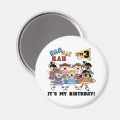 Aimant T-shirts et cadeaux du 3e anniversaire (Recto/Verso)