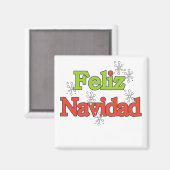 Aimant T-shirts et cadeaux Feliz Navidad (Recto/Verso)