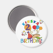 Aimant T-shirts et cadeaux Fiesta 2e anniversaire (Recto/Verso)