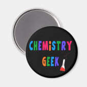 Aimant T-shirts et cadeaux Geeks en chimie (Recto/Verso)
