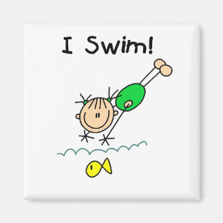 Aimant T-shirts et cadeaux Girl I Swim