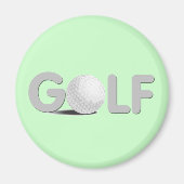 Aimant T-shirts et cadeaux GOLF (Devant)