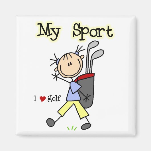 Aimant T-shirts et cadeaux Golf My Sport (Devant)
