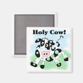 Aimant T-shirts et cadeaux Holy Cow (Recto/Verso)