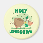 Aimant T-shirts et cadeaux HOLY LepreCOWn (Devant)