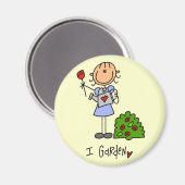 Aimant T-shirts et cadeaux I Garden (Recto/Verso)