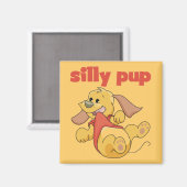 Aimant T-shirts et cadeaux idiots de chiot (Recto/Verso)