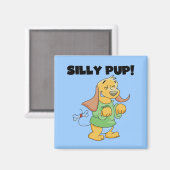 Aimant T-shirts et cadeaux idiots de chiot de chemise (Recto/Verso)