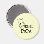 Aimant T-shirts et cadeaux King Papa (Recto/Verso)