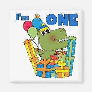 Aimant T-shirts et cadeaux Little Dino 1er anniversaire