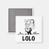 Aimant T-shirts et cadeaux Lolo neufs souriants (Recto/Verso)