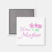 Aimant T-shirts et cadeaux Mère Fleurs Roses (Recto/Verso)