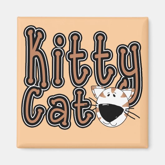Aimant T-shirts et cadeaux mignons de chat de Kitty (Devant)