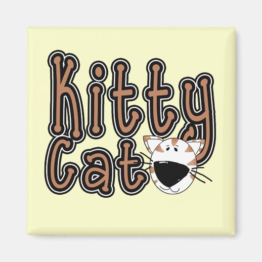 Aimant T-shirts et cadeaux mignons de chat de Kitty (Devant)