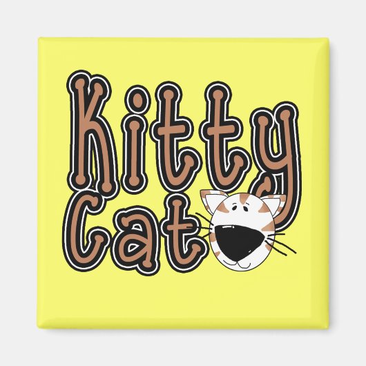 Aimant T-shirts et cadeaux mignons de chat de Kitty (Devant)