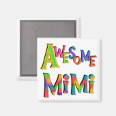 Aimant T-shirts et cadeaux Mimi impressionnants (Recto/Verso)