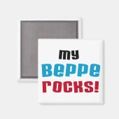 Aimant T-shirts et cadeaux My Beppe Rocks (Recto/Verso)